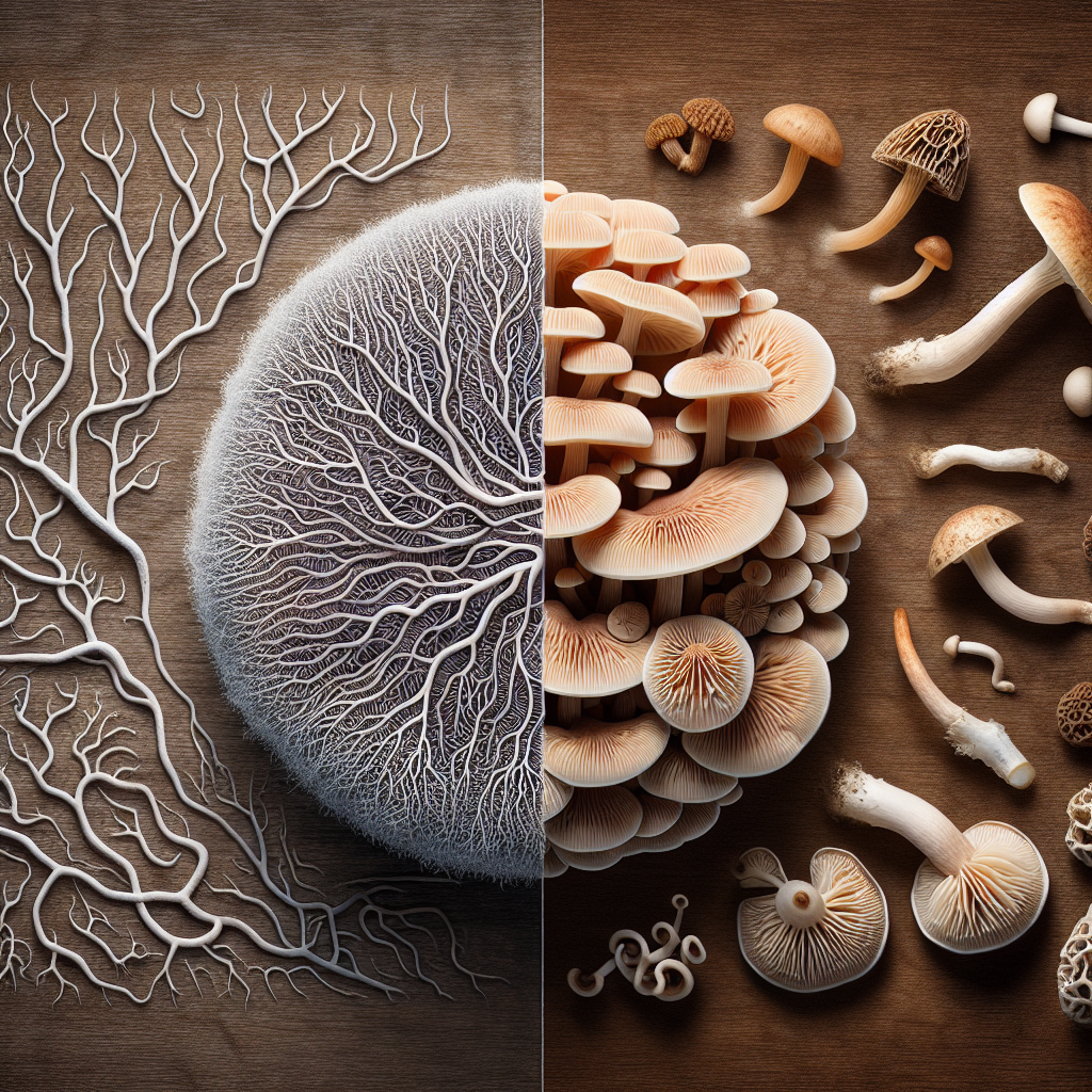 Understanding how a Mycelium and a Fruiting Body are Similar in Some Respects